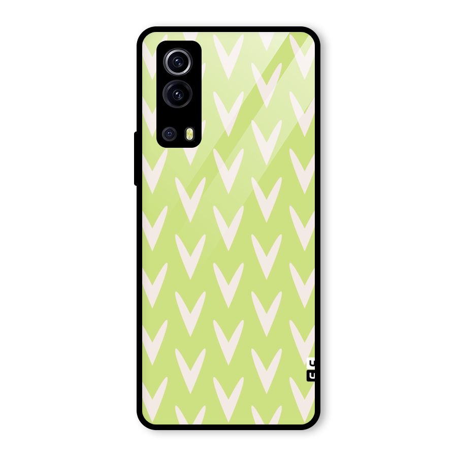 Pastel Green Grass Glass Back Case for Vivo iQOO Z3