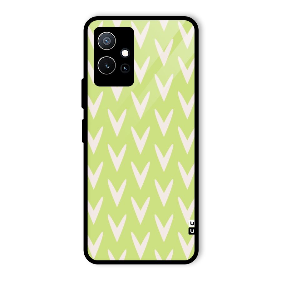 Pastel Green Grass Glass Back Case for Vivo iQOO Z6