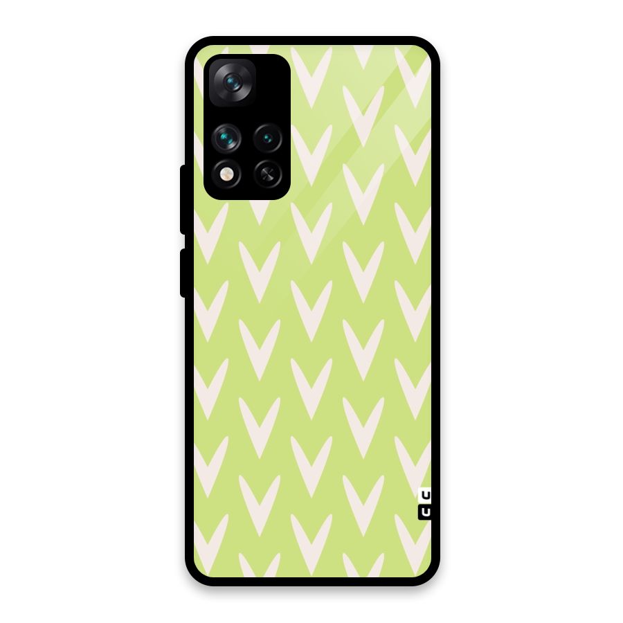 Pastel Green Grass Glass Back Case for Xiaomi 11i HyperCharge 5G