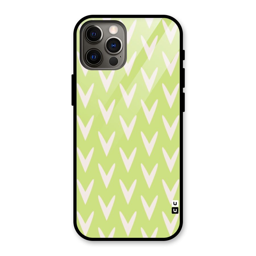Pastel Green Grass Glass Back Case for iPhone 12 Pro