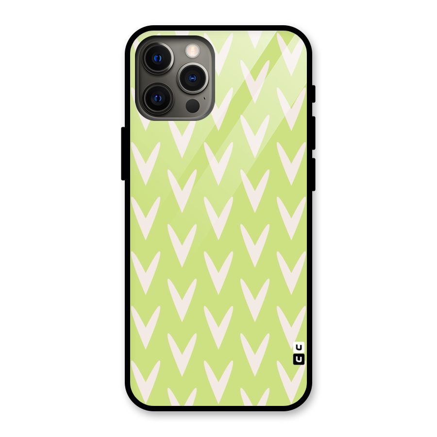 Pastel Green Grass Glass Back Case for iPhone 12 Pro Max