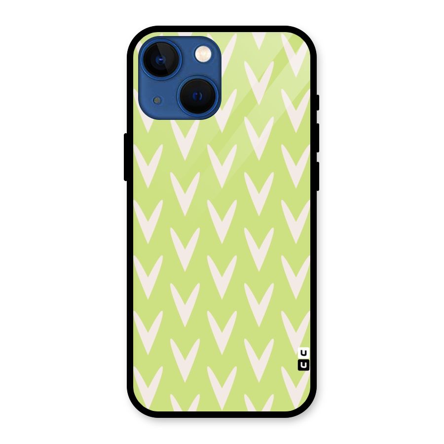 Pastel Green Grass Glass Back Case for iPhone 13 Mini