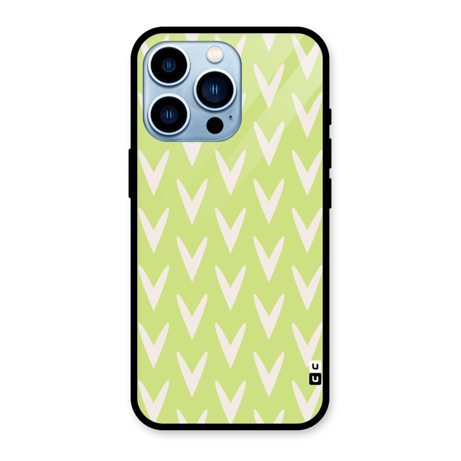Pastel Green Grass Glass Back Case for iPhone 13 Pro