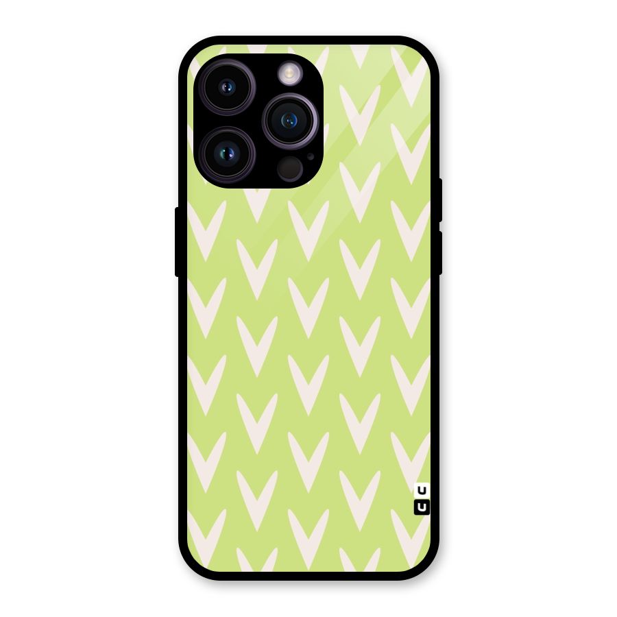 Pastel Green Grass Glass Back Case for iPhone 14 Pro Max