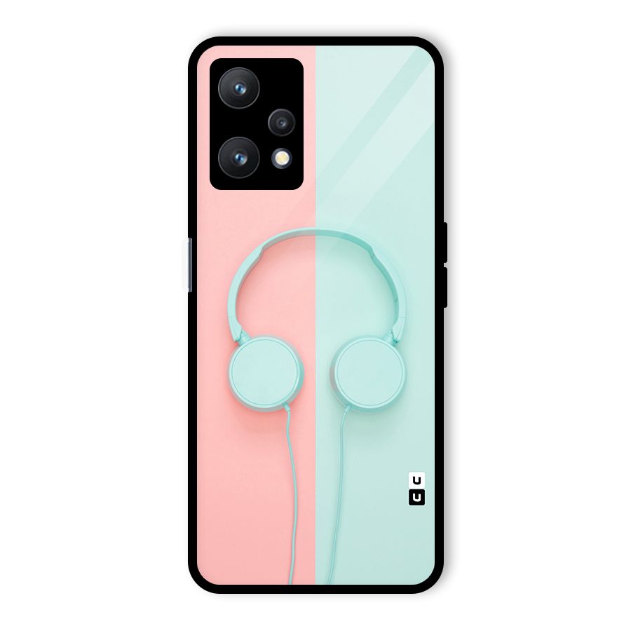 Pastel Headphones Glass Back Case for Realme 9 Pro 5G