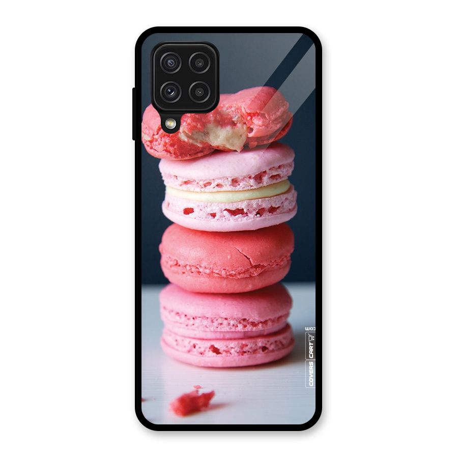 Pastel Macroons Glass Back Case for Galaxy A22 4G