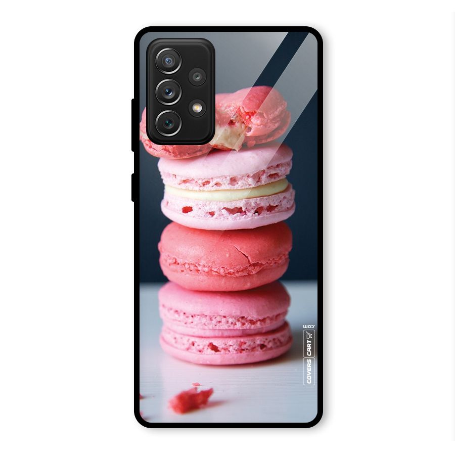 Pastel Macroons Glass Back Case for Galaxy A72