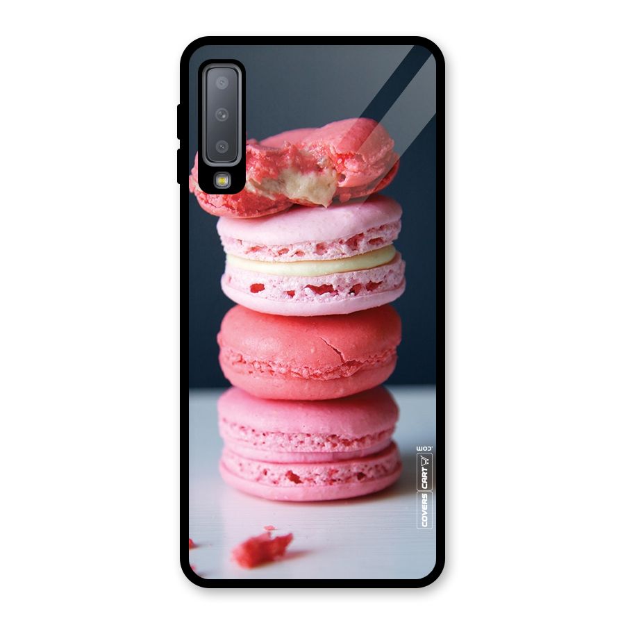 Pastel Macroons Glass Back Case for Galaxy A7 (2018)