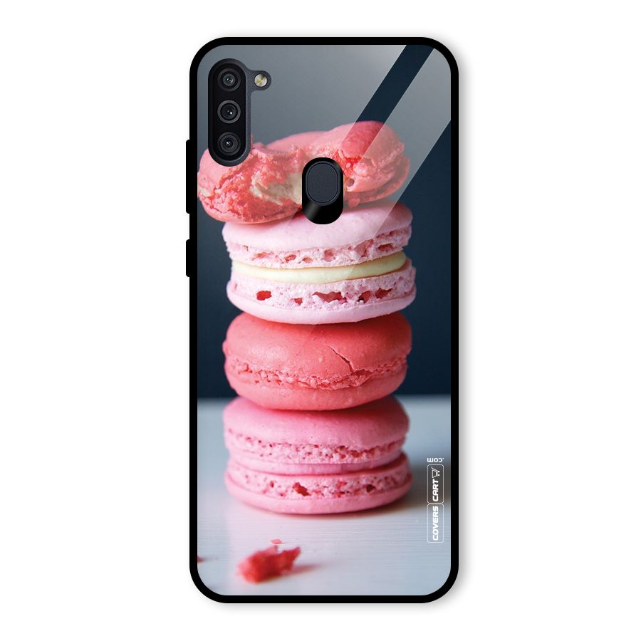 Pastel Macroons Glass Back Case for Galaxy M11