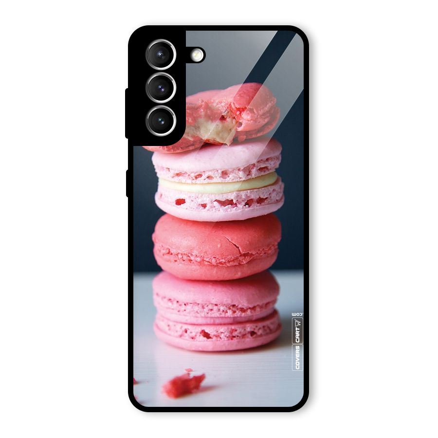 Pastel Macroons Glass Back Case for Galaxy S21 5G