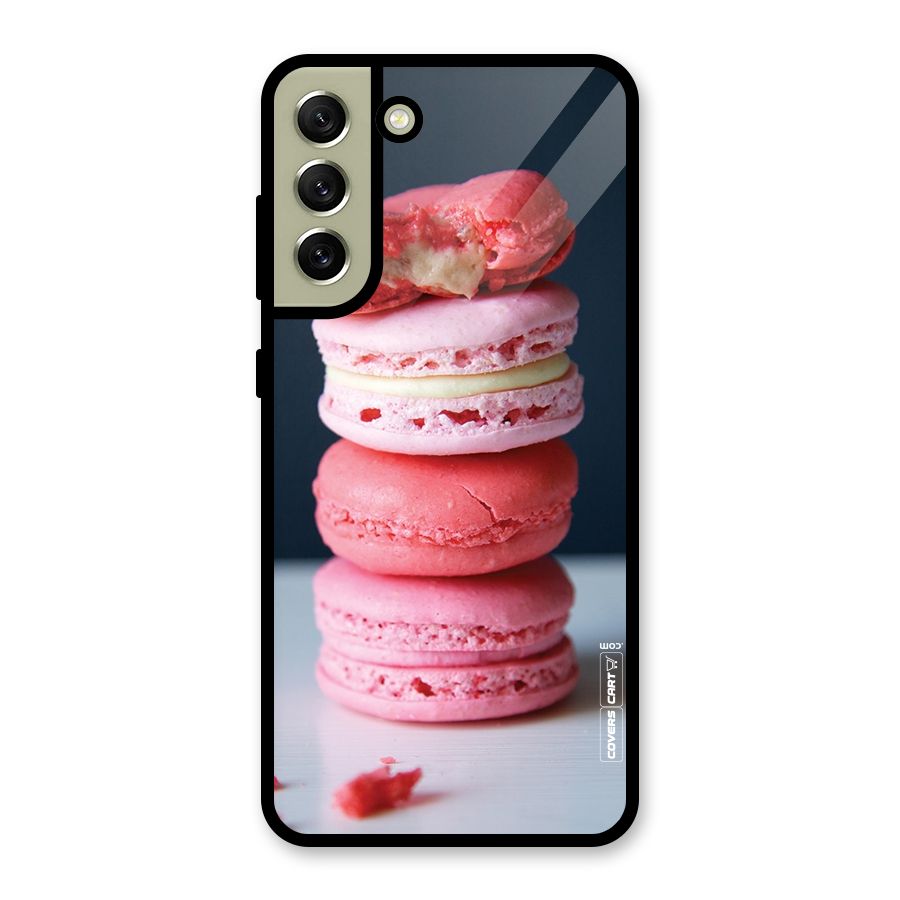 Pastel Macroons Glass Back Case for Galaxy S21 FE 5G