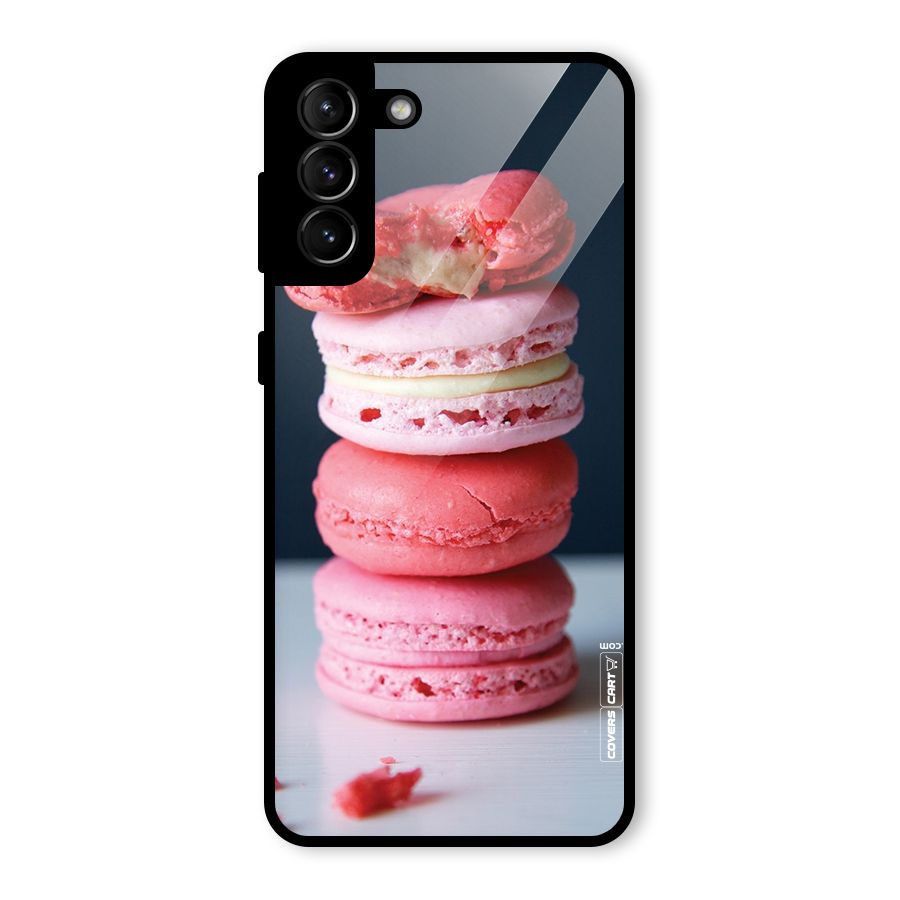 Pastel Macroons Glass Back Case for Galaxy S21 Plus