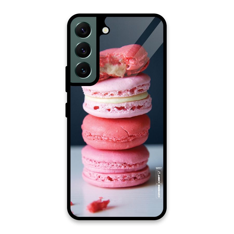 Pastel Macroons Glass Back Case for Galaxy S22 5G