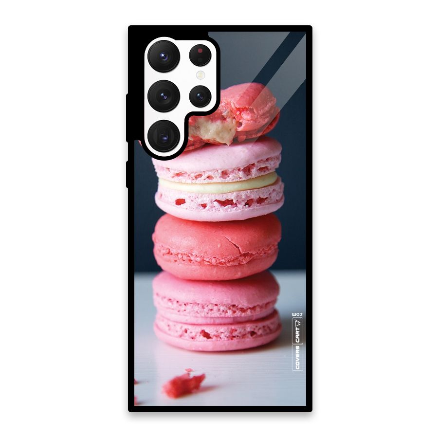 Pastel Macroons Glass Back Case for Galaxy S22 Ultra 5G