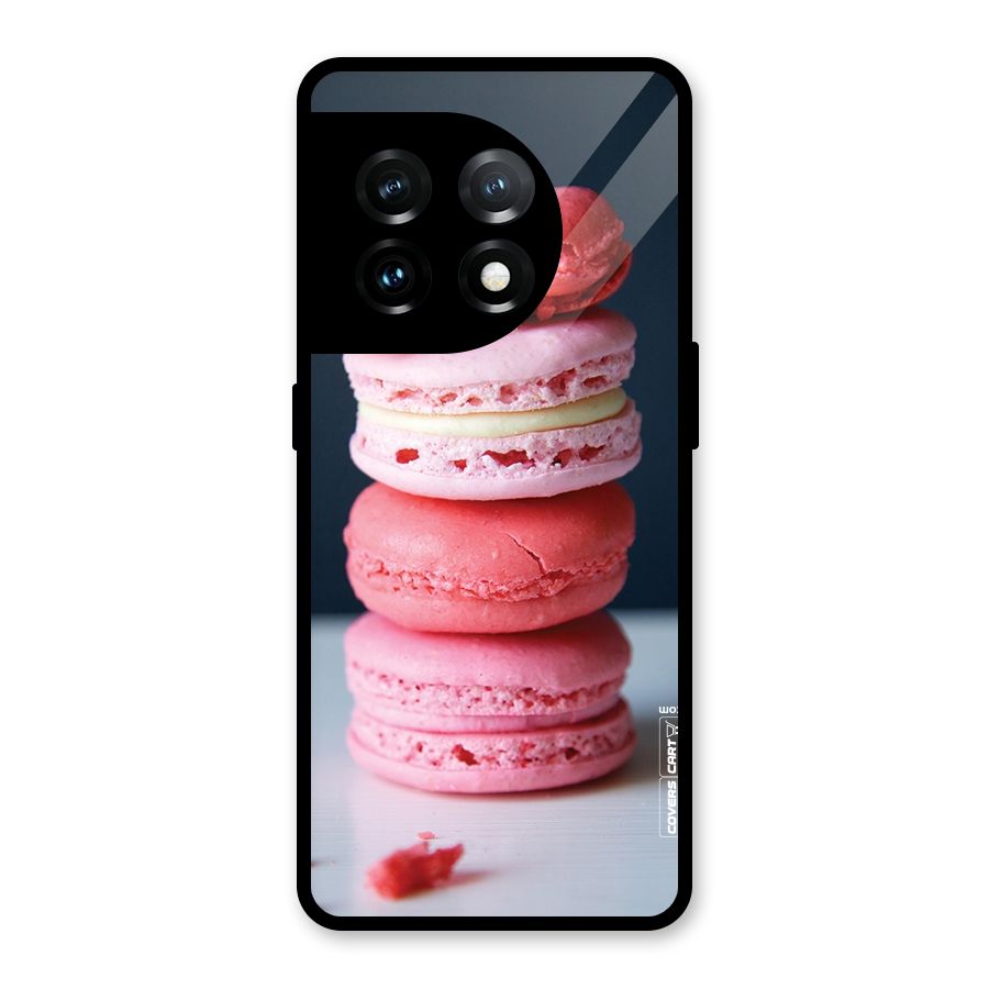 Pastel Macroons Glass Back Case for OnePlus 11