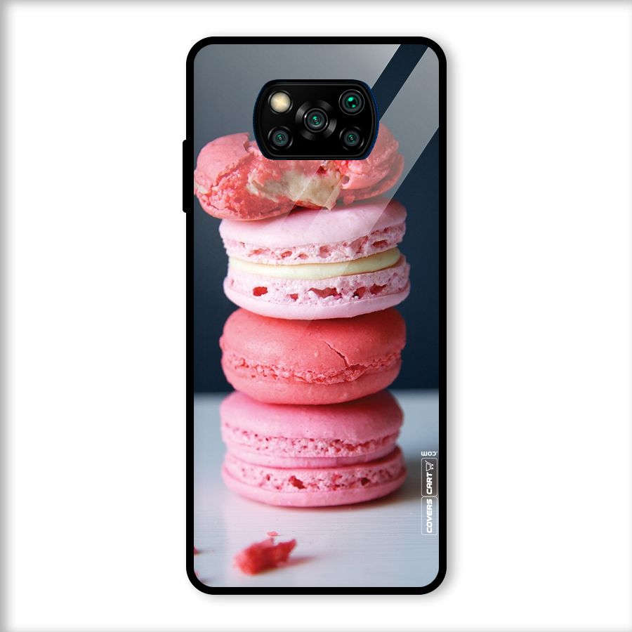 Pastel Macroons Glass Back Case for Poco X3