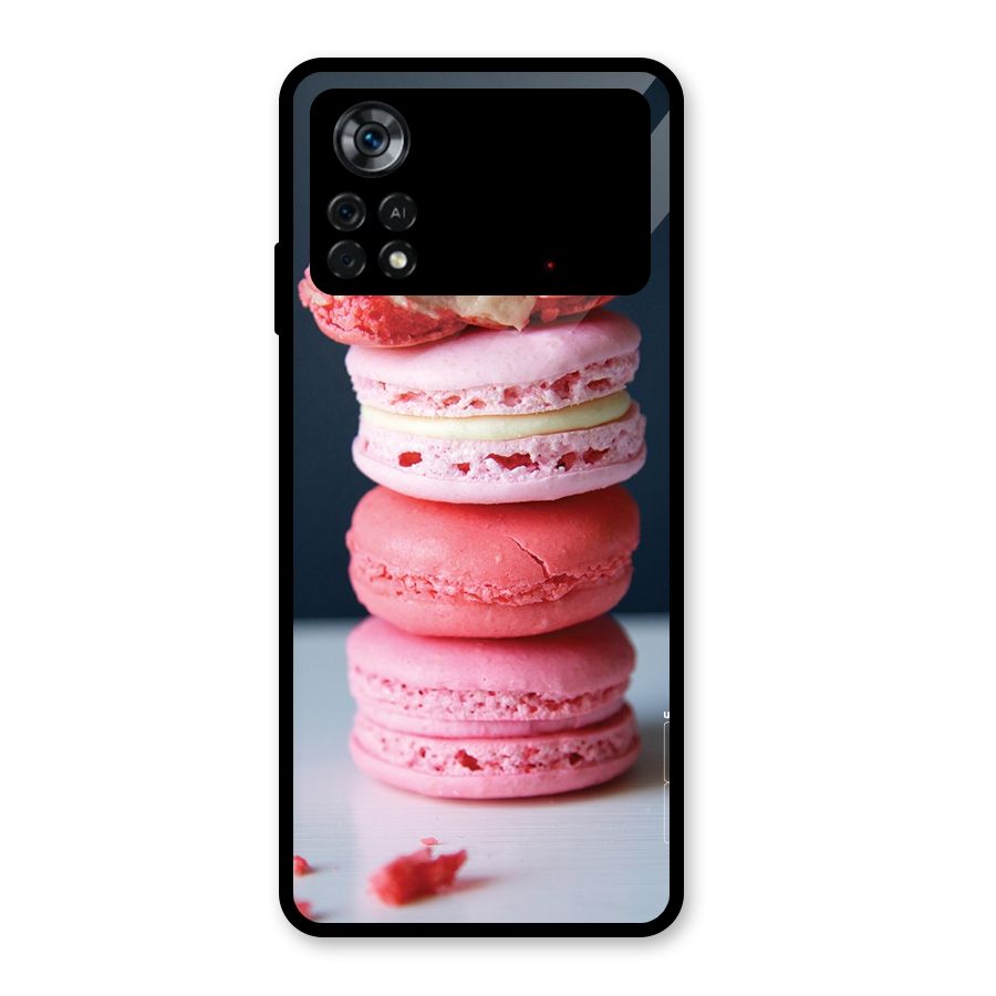 Pastel Macroons Glass Back Case for Poco X4 Pro 5G
