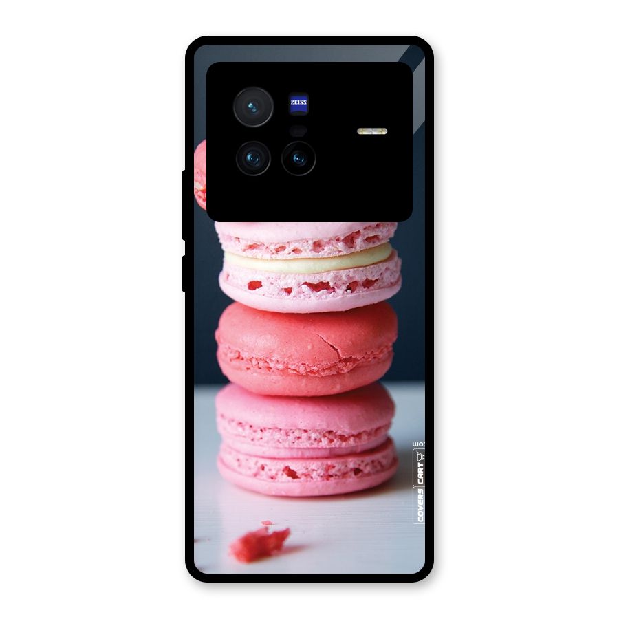 Pastel Macroons Glass Back Case for Vivo X80