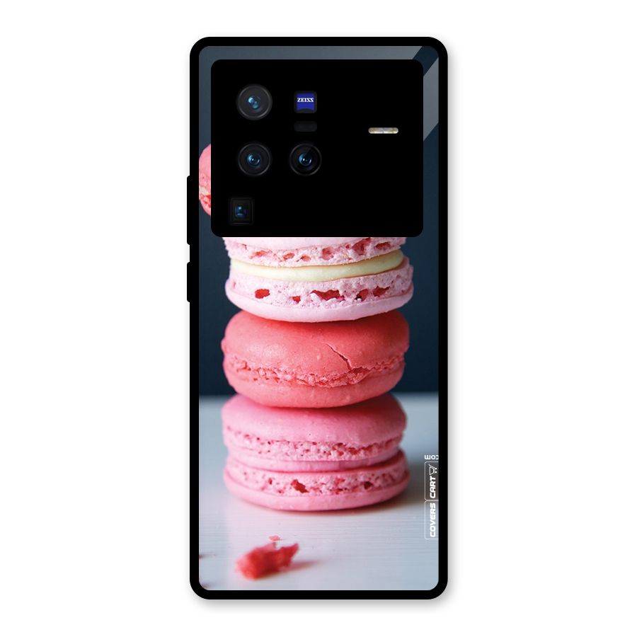 Pastel Macroons Glass Back Case for Vivo X80 Pro