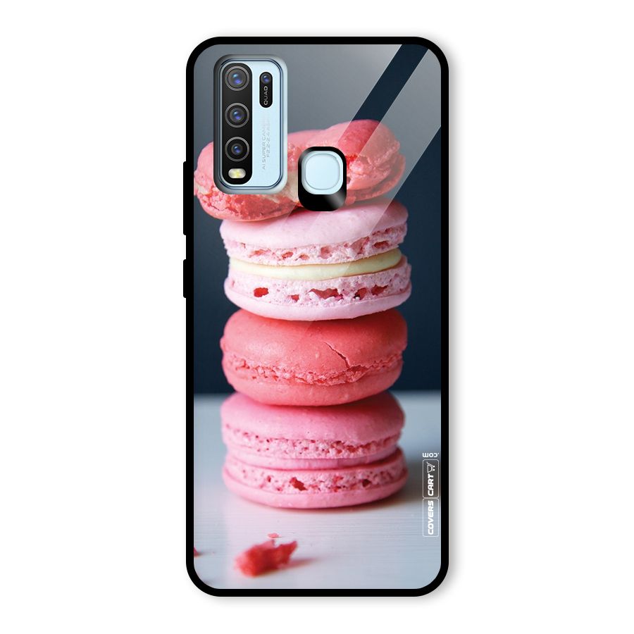Pastel Macroons Glass Back Case for Vivo Y30
