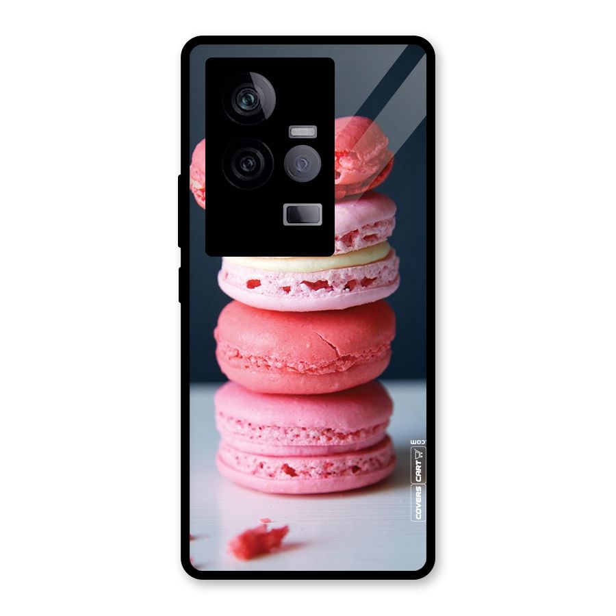 Pastel Macroons Glass Back Case for Vivo iQOO 11 5G