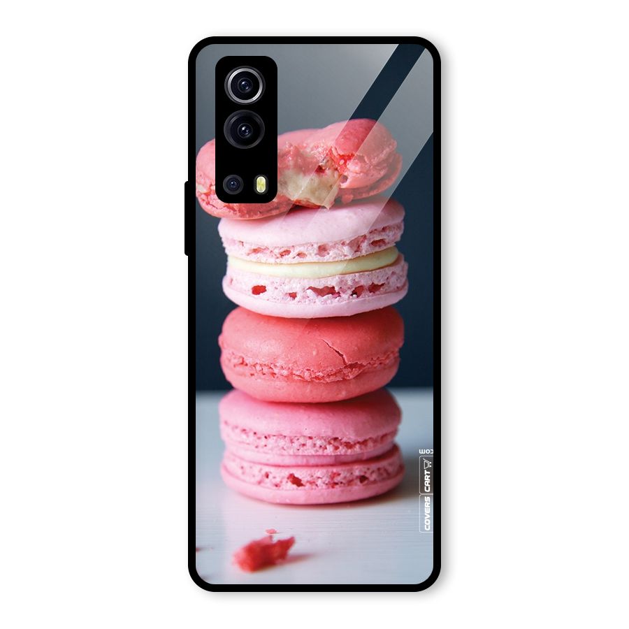 Pastel Macroons Glass Back Case for Vivo iQOO Z3