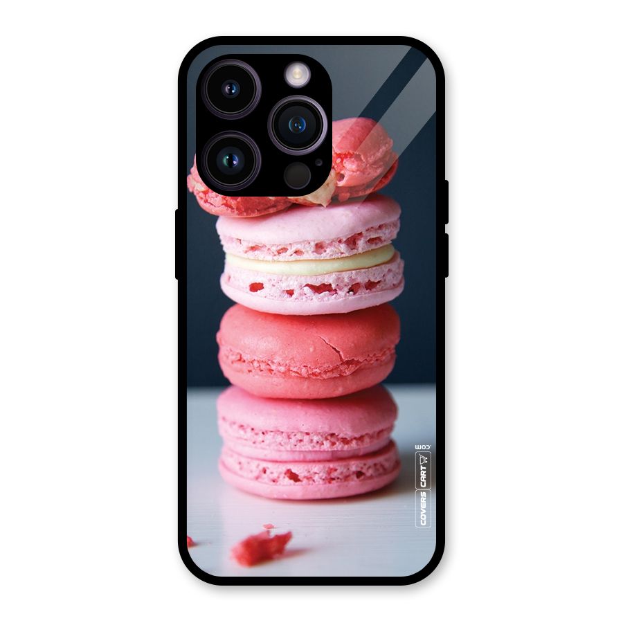 Pastel Macroons Glass Back Case for iPhone 14 Pro