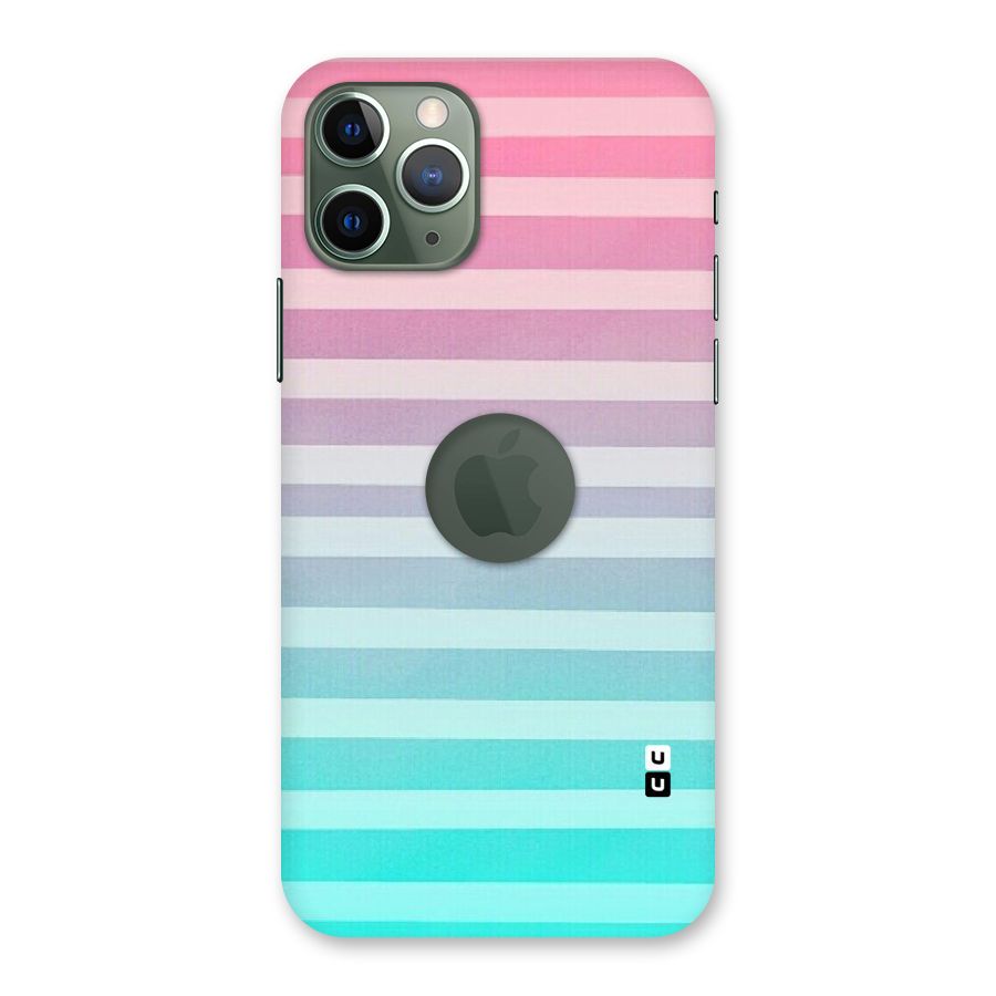 Pastel Ombre Back Case for iPhone 11 Pro Logo  Cut