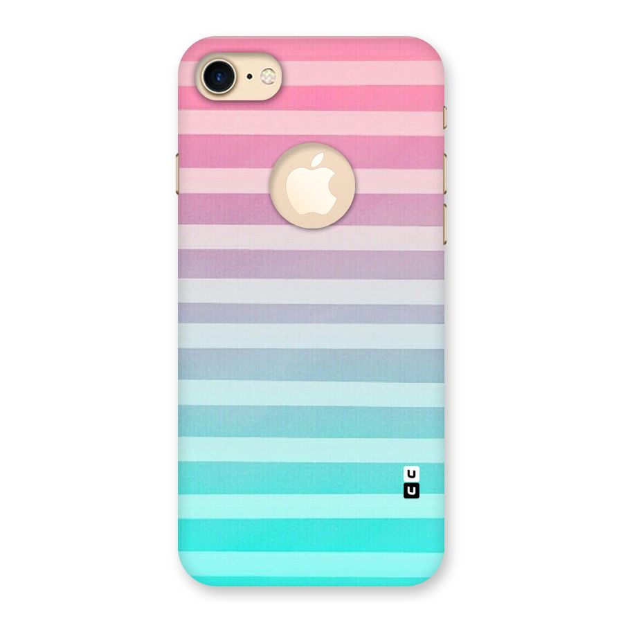 Pastel Ombre Back Case for iPhone 7 Logo Cut