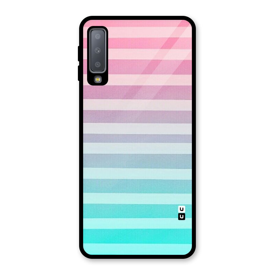 Pastel Ombre Glass Back Case for Galaxy A7 (2018)
