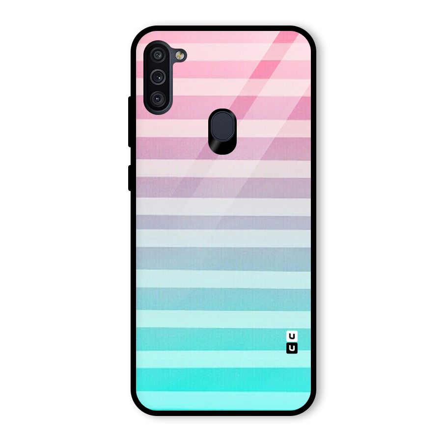 Pastel Ombre Glass Back Case for Galaxy M11
