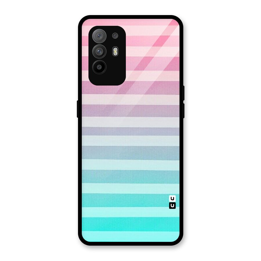 Pastel Ombre Glass Back Case for Oppo F19 Pro Plus 5G