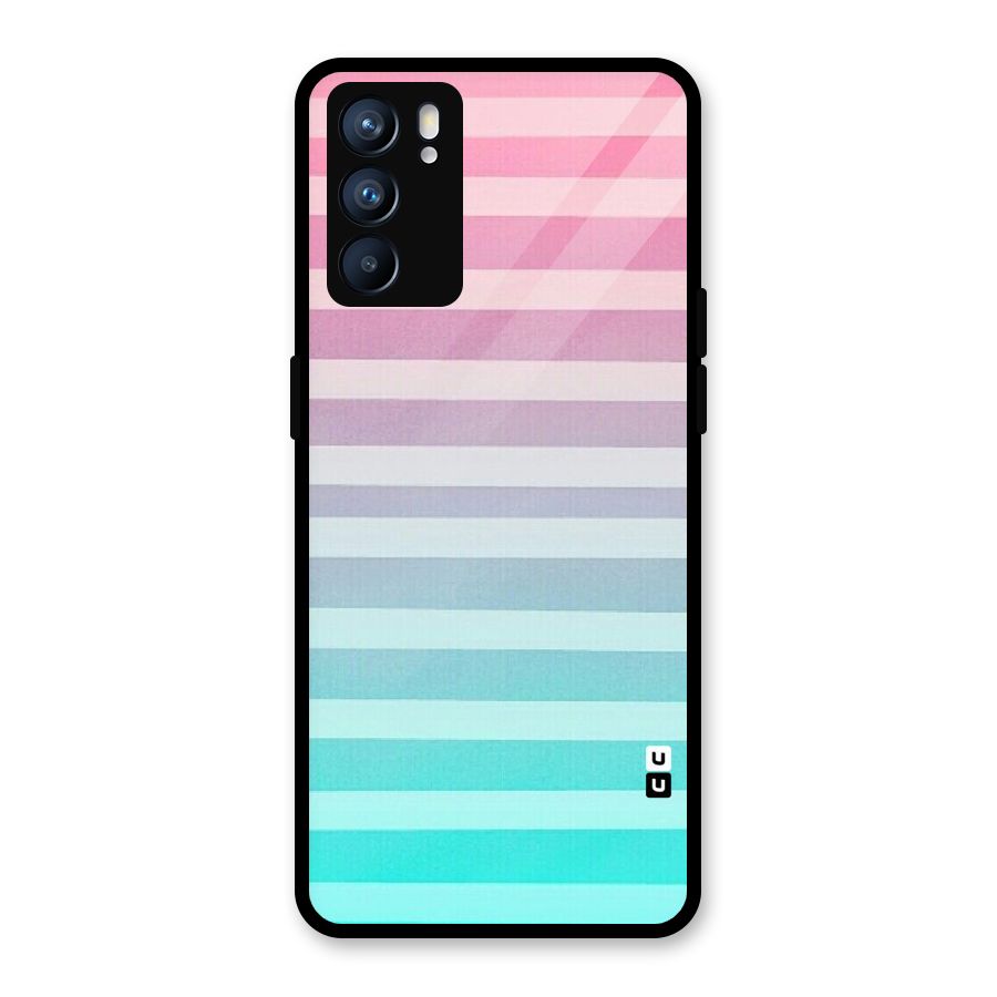 Pastel Ombre Glass Back Case for Oppo Reno6 5G