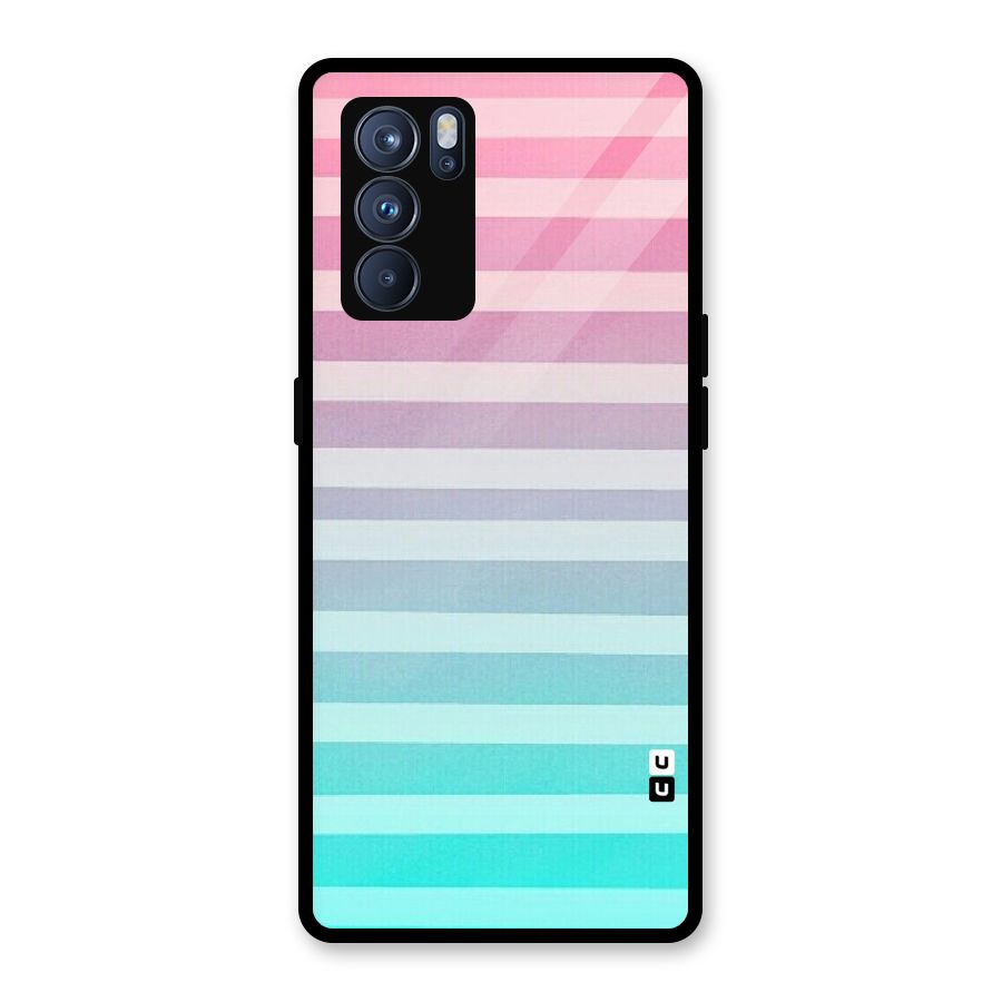 Pastel Ombre Glass Back Case for Oppo Reno6 Pro 5G