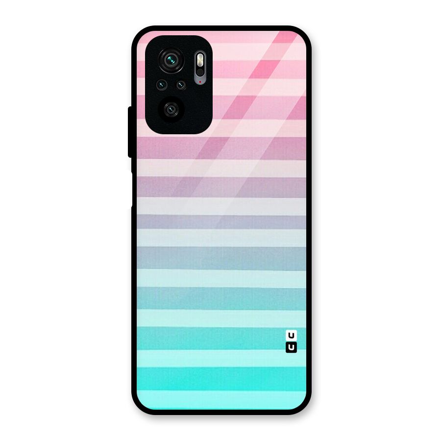 Pastel Ombre Glass Back Case for Redmi Note 10S