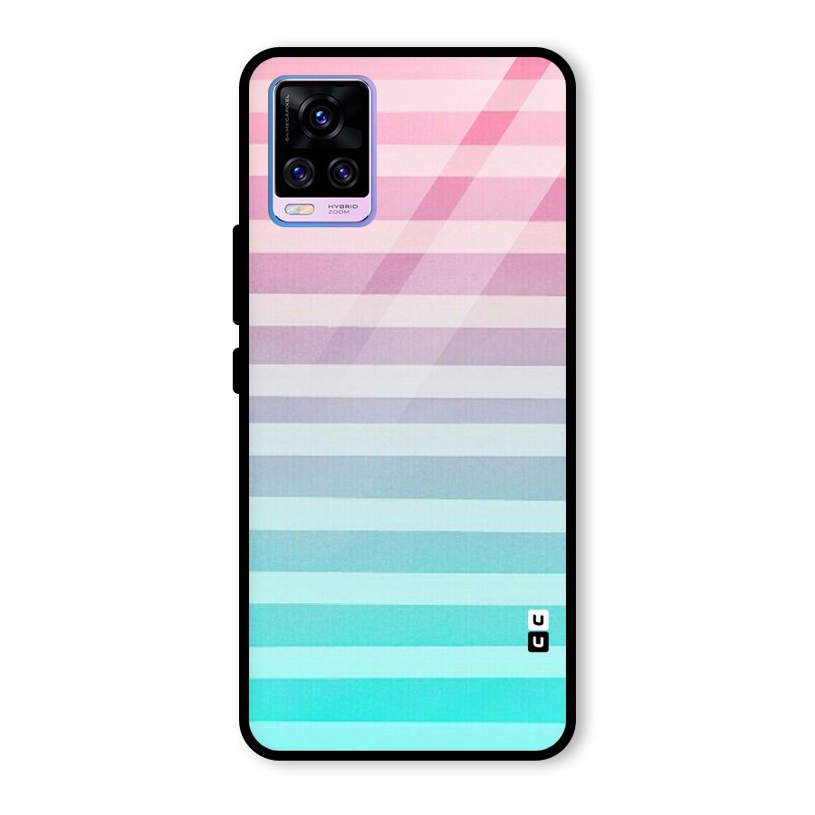 Pastel Ombre Glass Back Case for Vivo V20 Pro