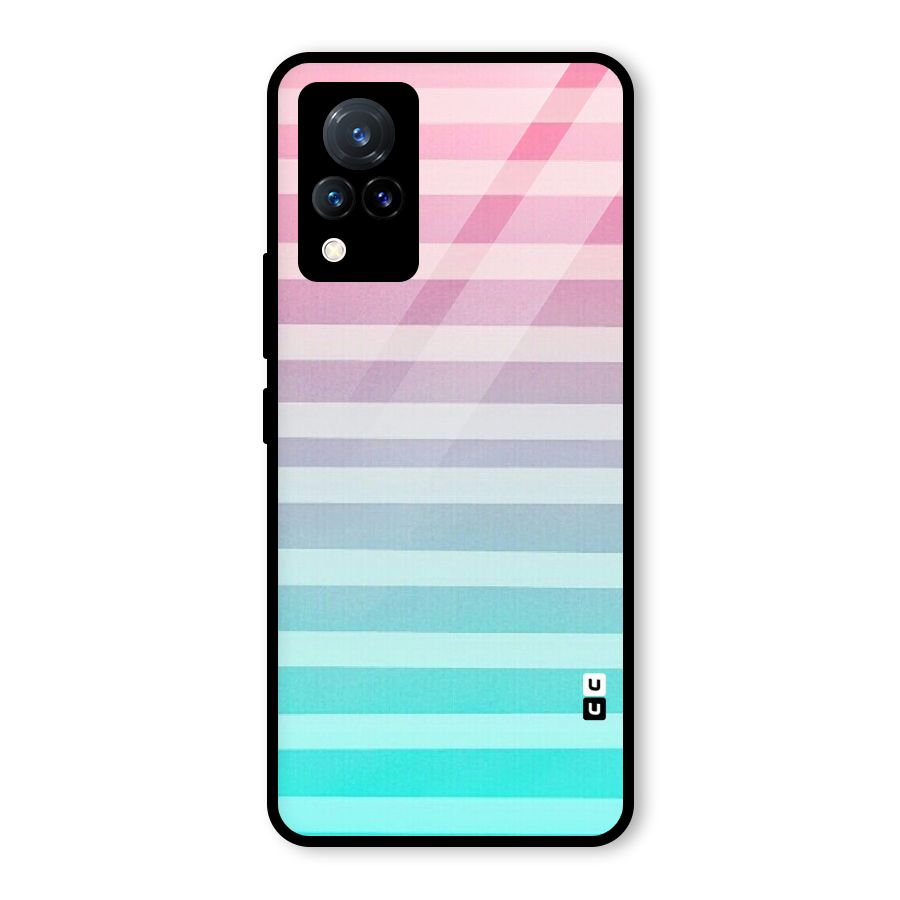 Pastel Ombre Glass Back Case for Vivo V21 5G