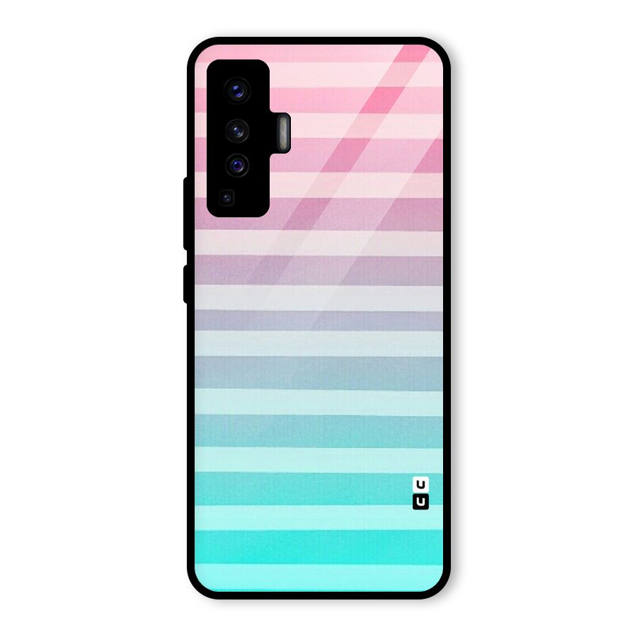 Pastel Ombre Glass Back Case for Vivo X50