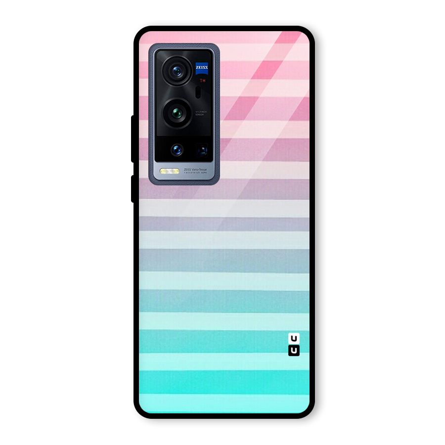 Pastel Ombre Glass Back Case for Vivo X60 Pro Plus