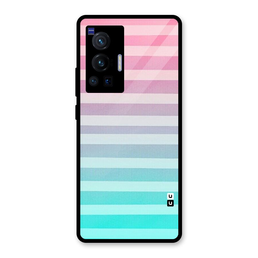 Pastel Ombre Glass Back Case for Vivo X70 Pro