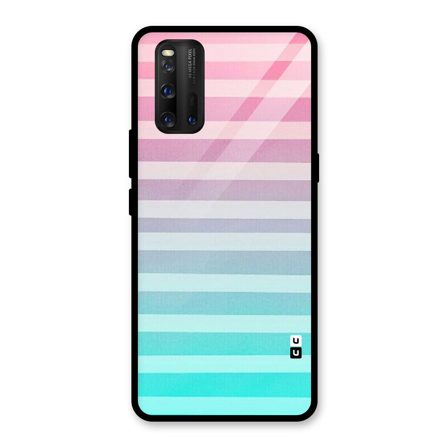 Pastel Ombre Glass Back Case for Vivo iQOO 3