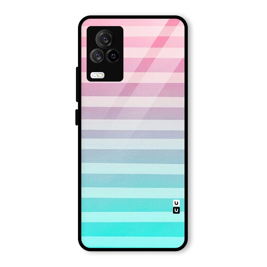 Pastel Ombre Glass Back Case for Vivo iQOO 7 Legend 5G