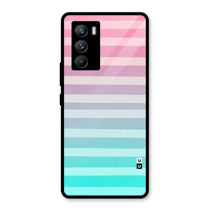 Pastel Ombre Glass Back Case for Vivo iQOO 9 SE