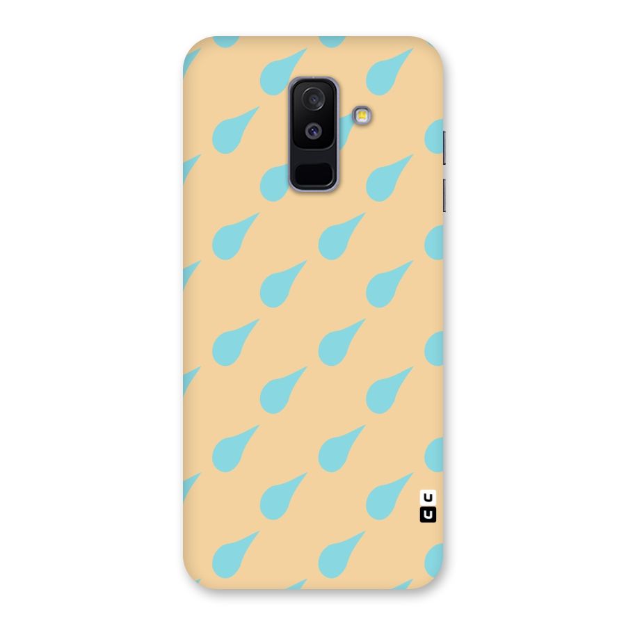 Pastel Orange Drops Back Case for Galaxy A6 Plus