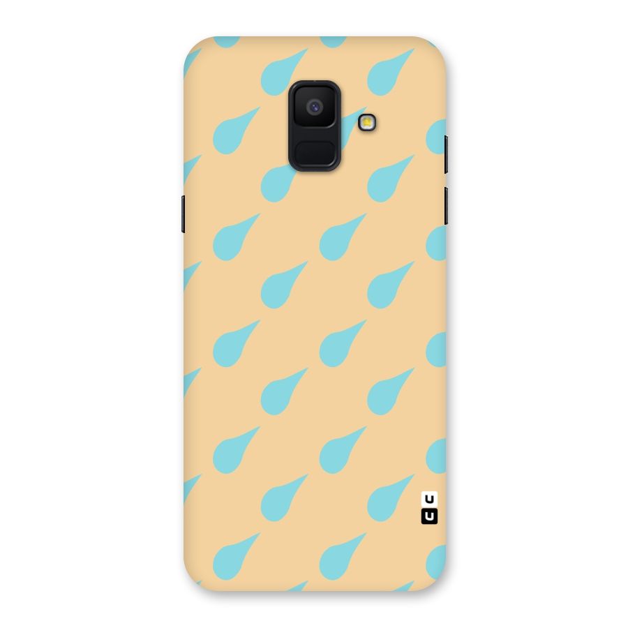 Pastel Orange Drops Back Case for Galaxy A6 (2018)