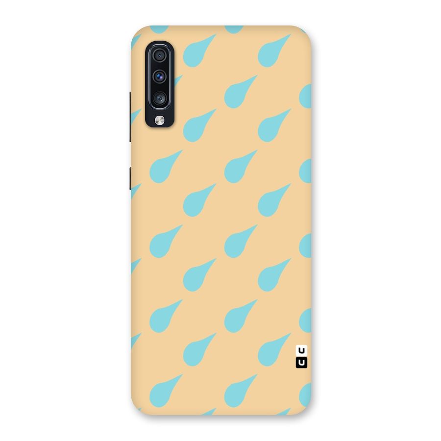 Pastel Orange Drops Back Case for Galaxy A70