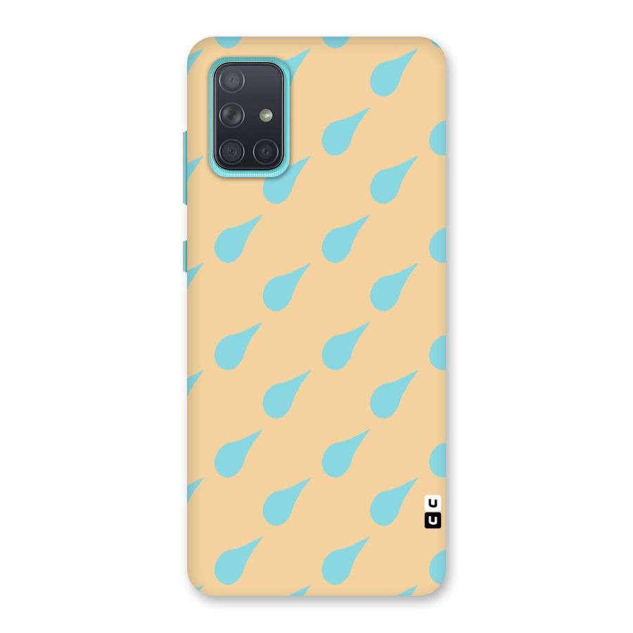 Pastel Orange Drops Back Case for Galaxy A71