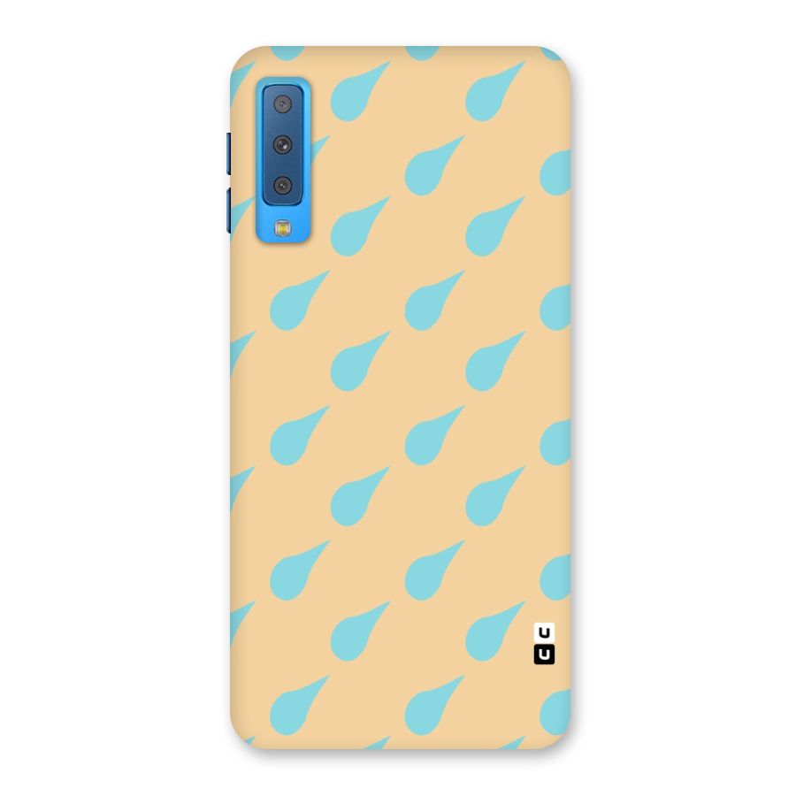 Pastel Orange Drops Back Case for Galaxy A7 (2018)