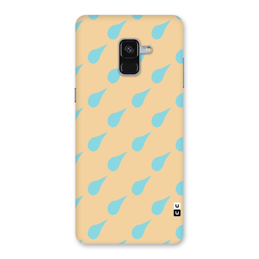 Pastel Orange Drops Back Case for Galaxy A8 Plus