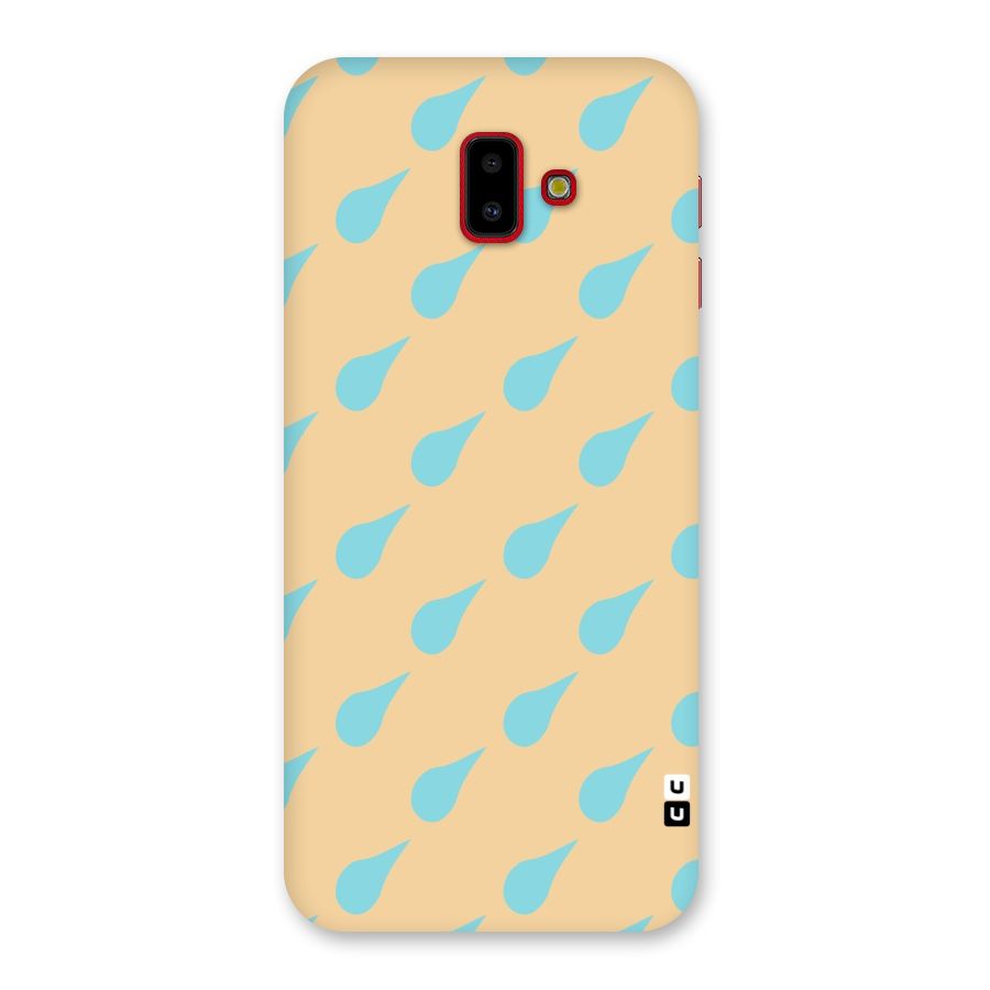Pastel Orange Drops Back Case for Galaxy J6 Plus